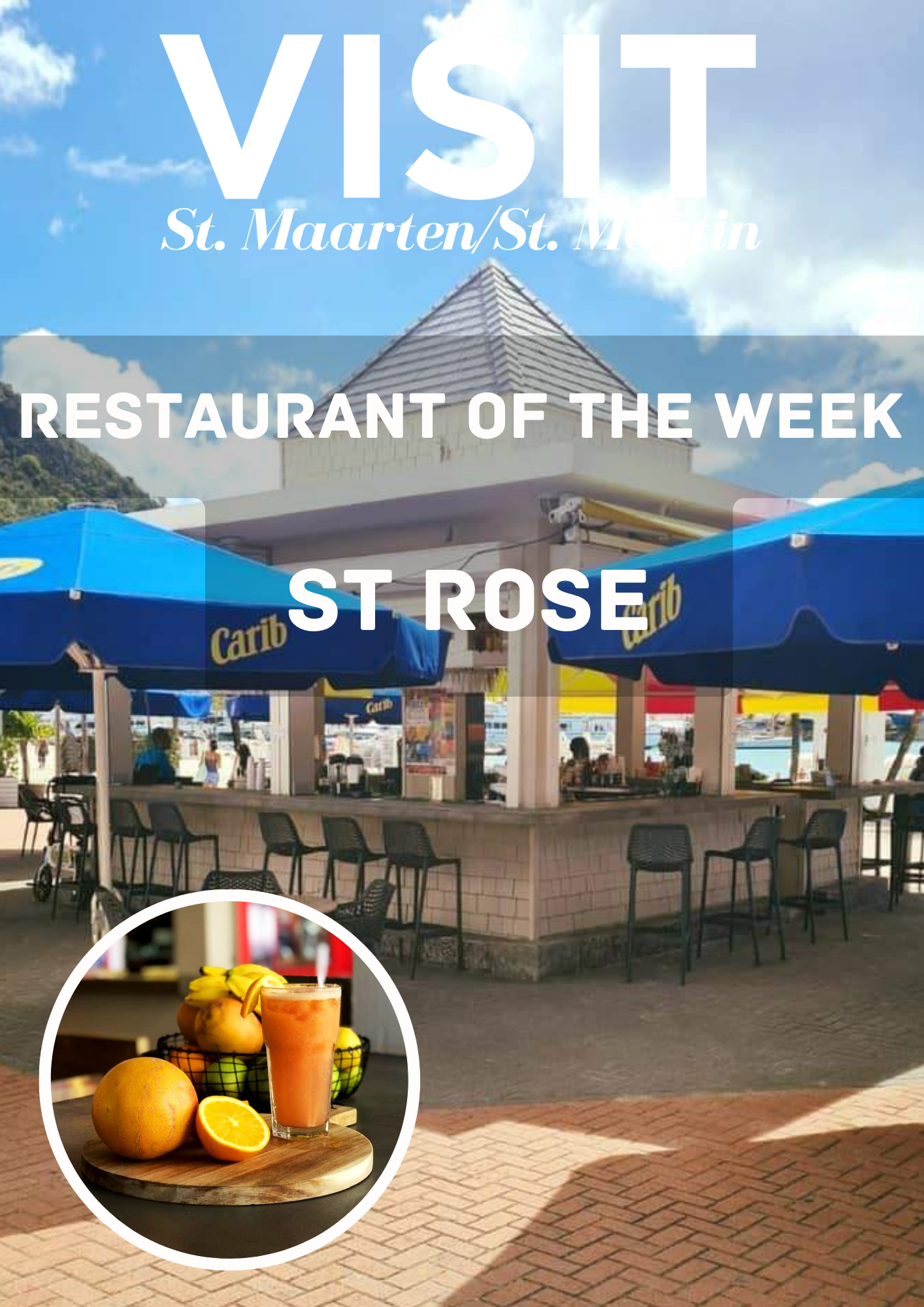 St Rose, Beach Bar St Maarten, St Martyn, St Marteen, Philipsburg