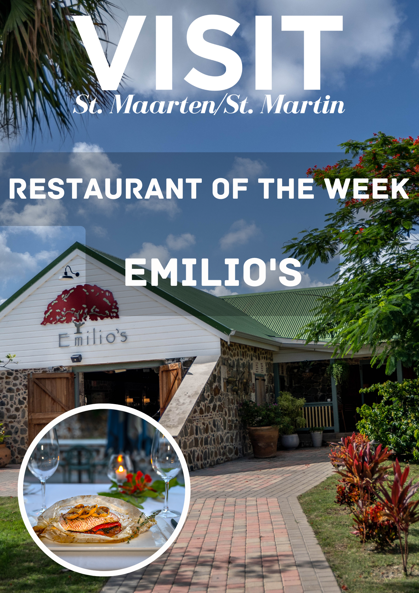 Restaurant Emilio's, Rainforest Adventure Park, St Maarten, St Martyn, St Martin, Maho Beach, Airplane landing SXM
