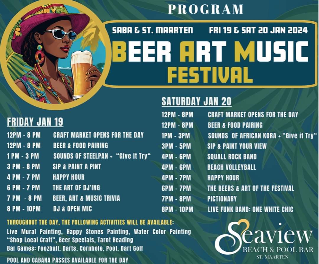Beer Art Music Festival Program for the event