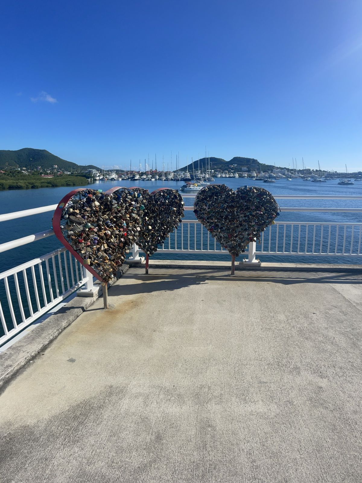 Seal your love while in St. Maarten on the causeway bridge.