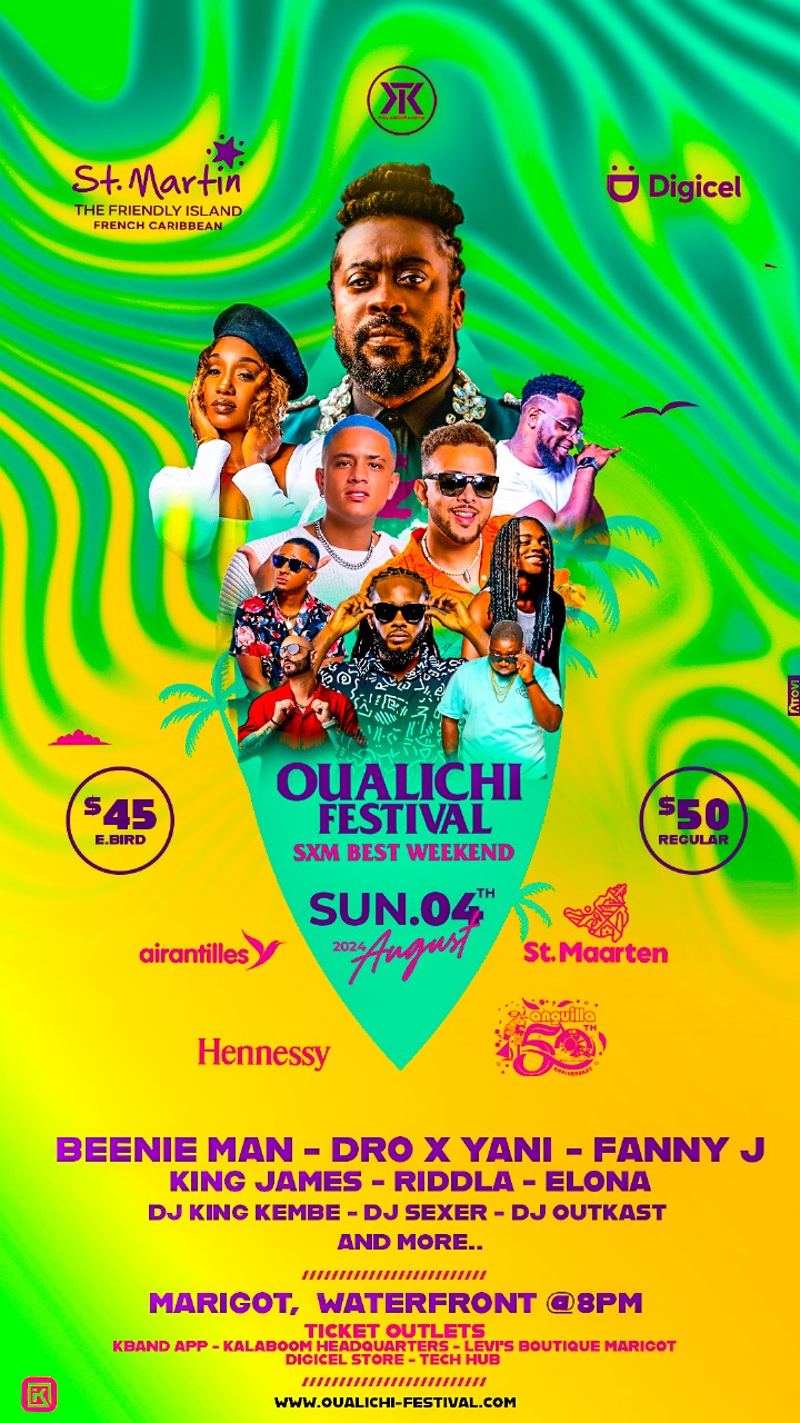 Oualichi Festival 'SXM Best Weekend flyer 2024