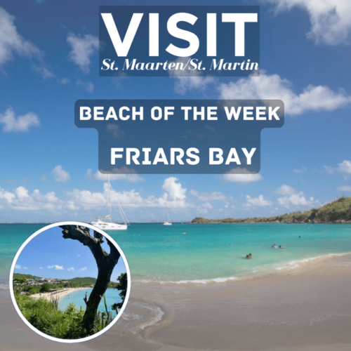 Friar bay beach on french side st. martin