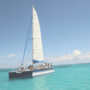 A boat sailing to Anguilla