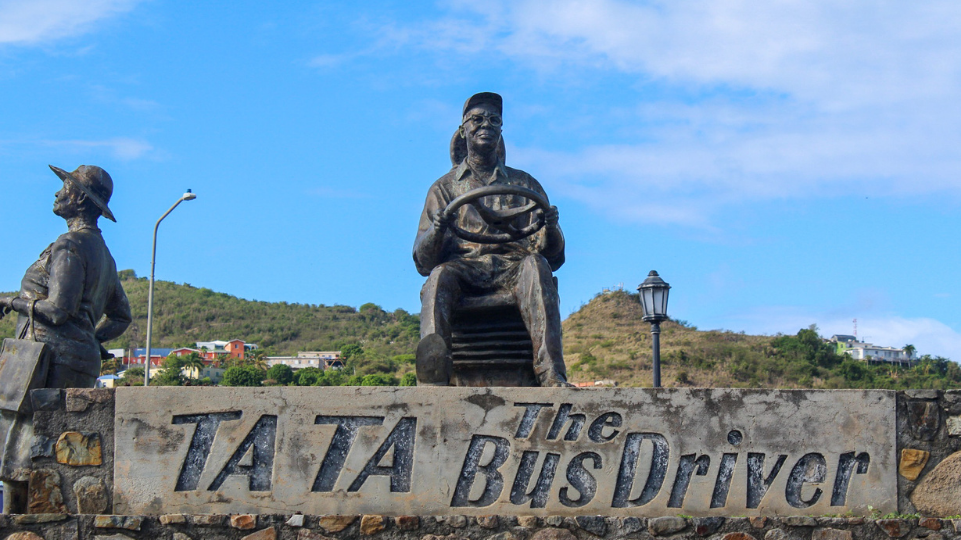 Tata the Bus Driver Monument, St Maarten