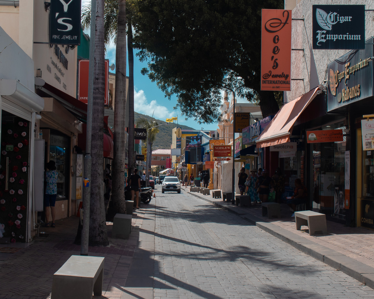 Front street in Philipsburg