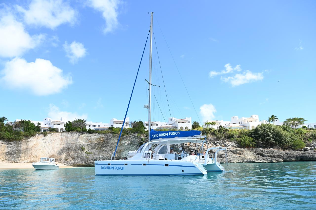 Catamaran on sea