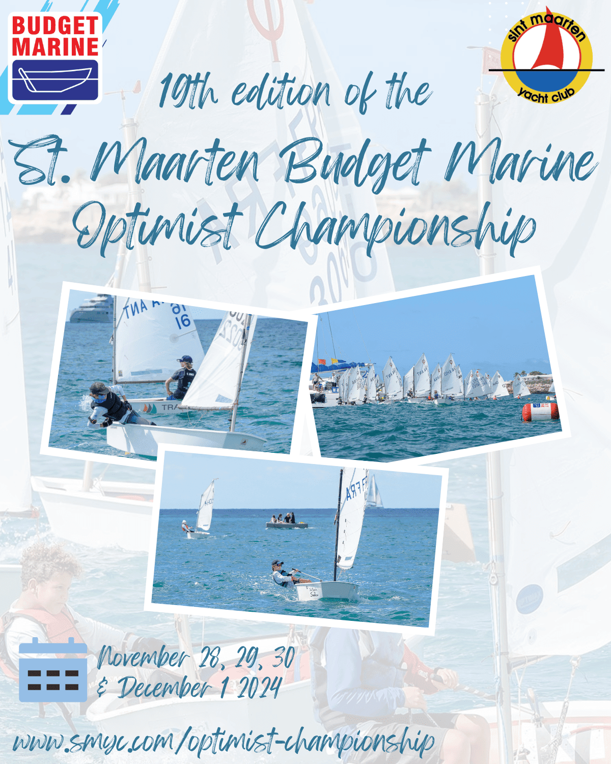 Sint Maarten Budget Marine Optimist Championship flyer