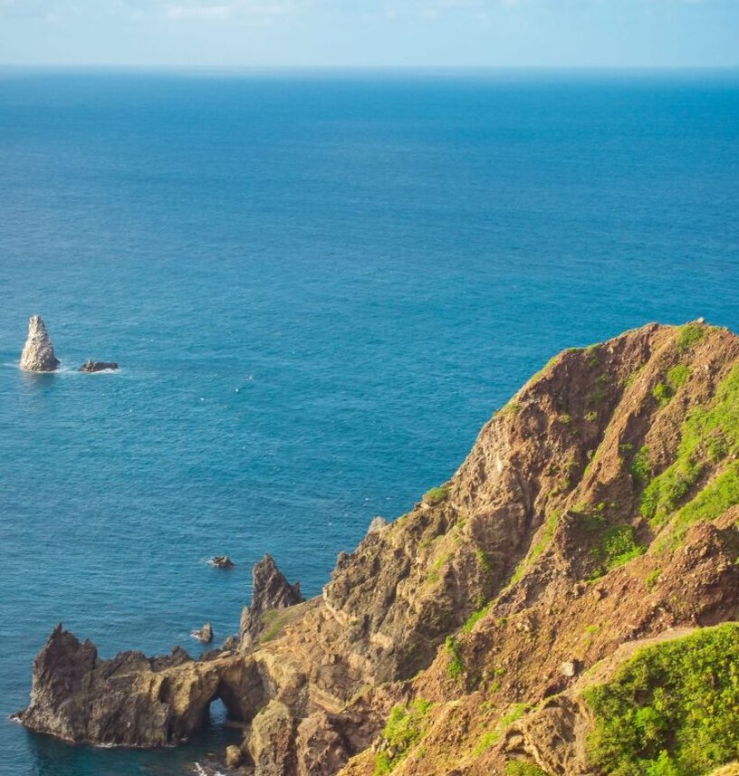 view from the top of Saba