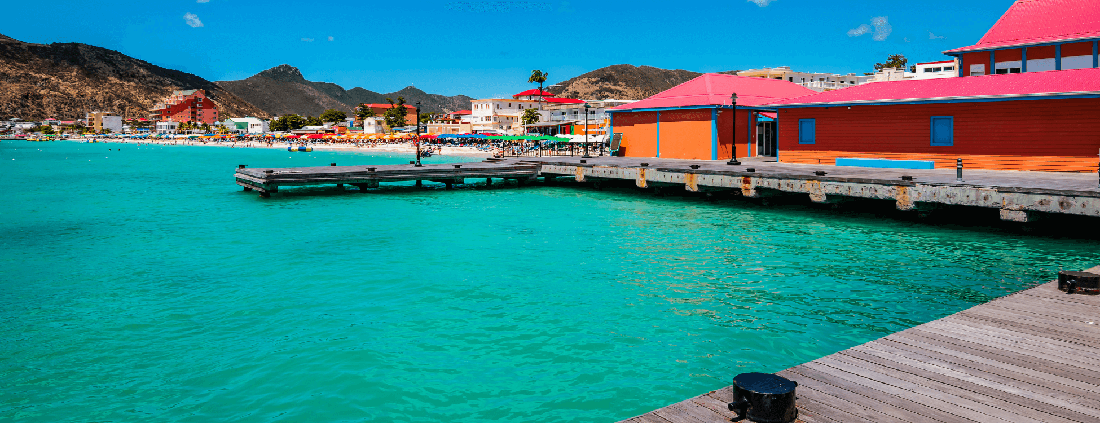 st maarten cruise port map