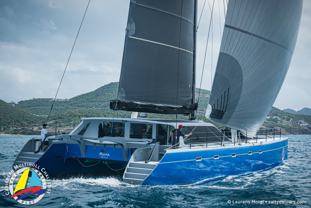 a boat on the water during the Caribbean Multihull Challenge