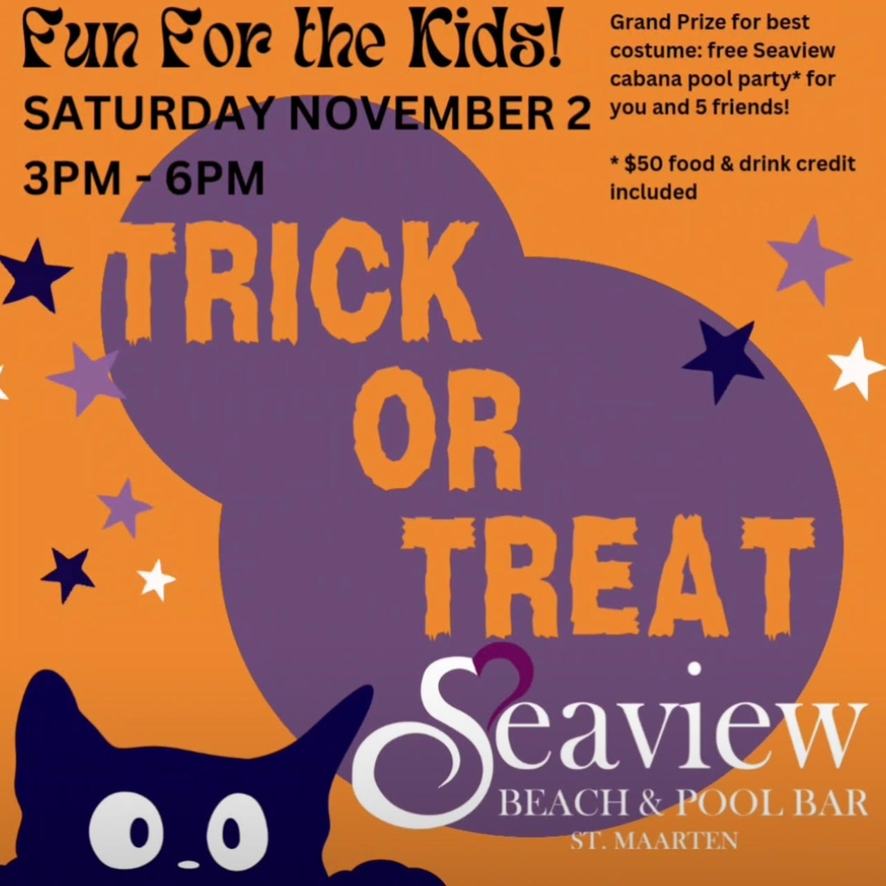 Join the Halloween Fun at Seaview Beach Hotel! St. Maarten / St. Martin