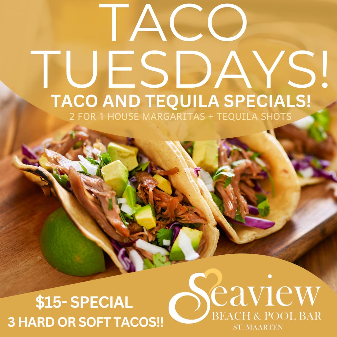 poster from seaview about taco tuesdays