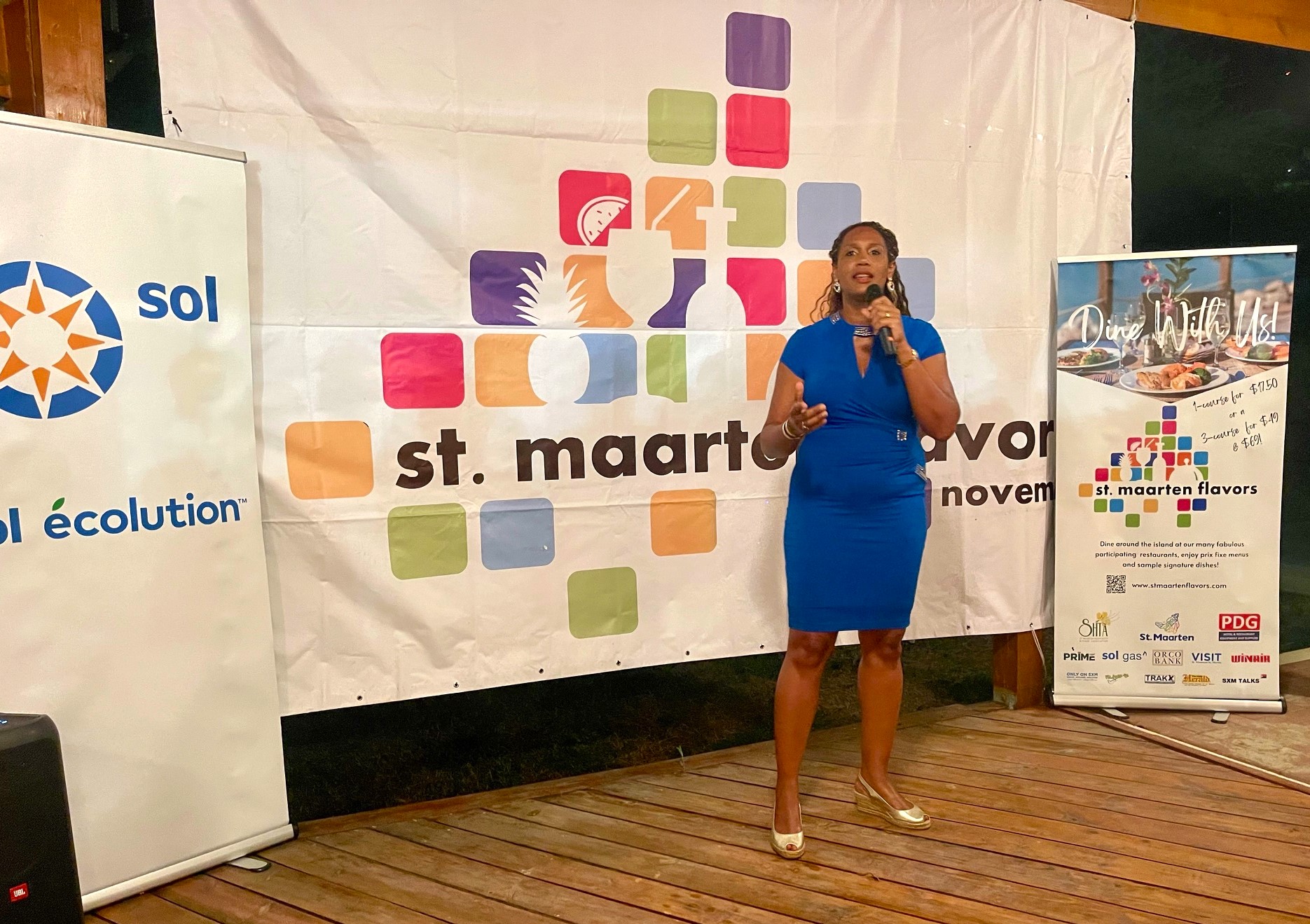 Minister of Tourism on the St Maarten Flavors Kick Off Event