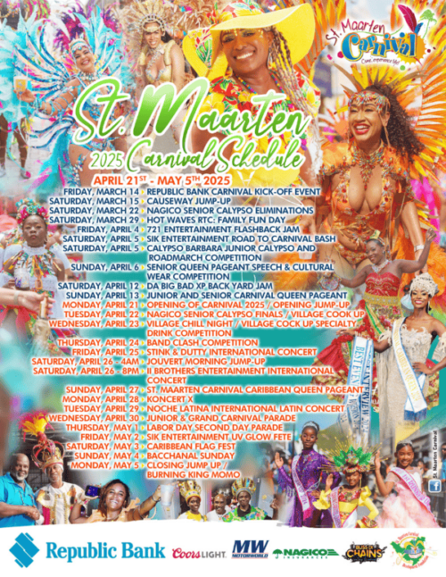 The 2025 Carnival Schedule