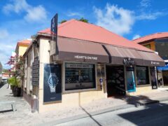 The front side building of Majesty Jewelers in Front Street Philipsburg