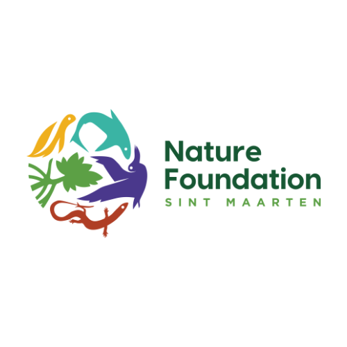 Nature Foundation Logo St. Maarten featuring animals, insects