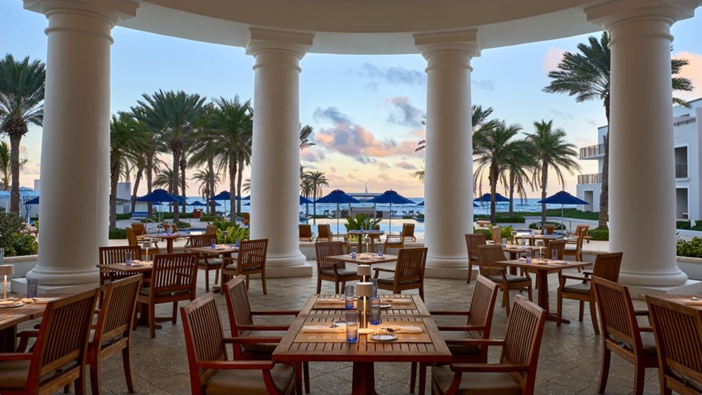 carambola restaurant with a view at the beach at JW Marriott Beach Resort & Spa