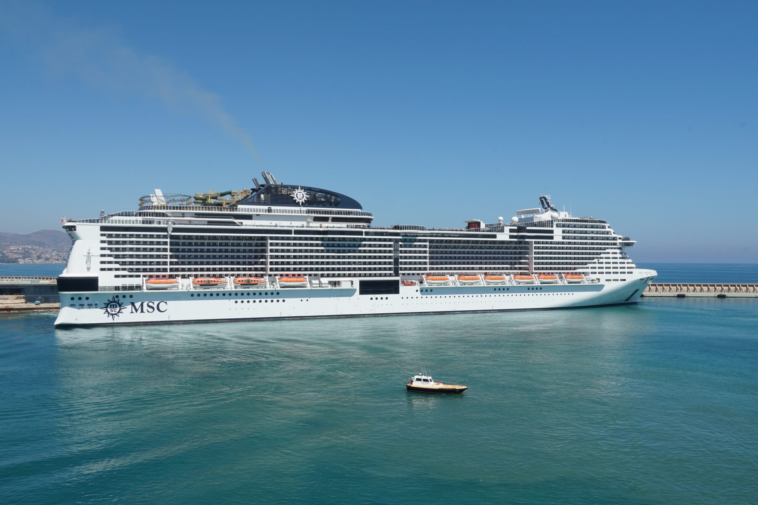 cruise ship of virtuosa in the water