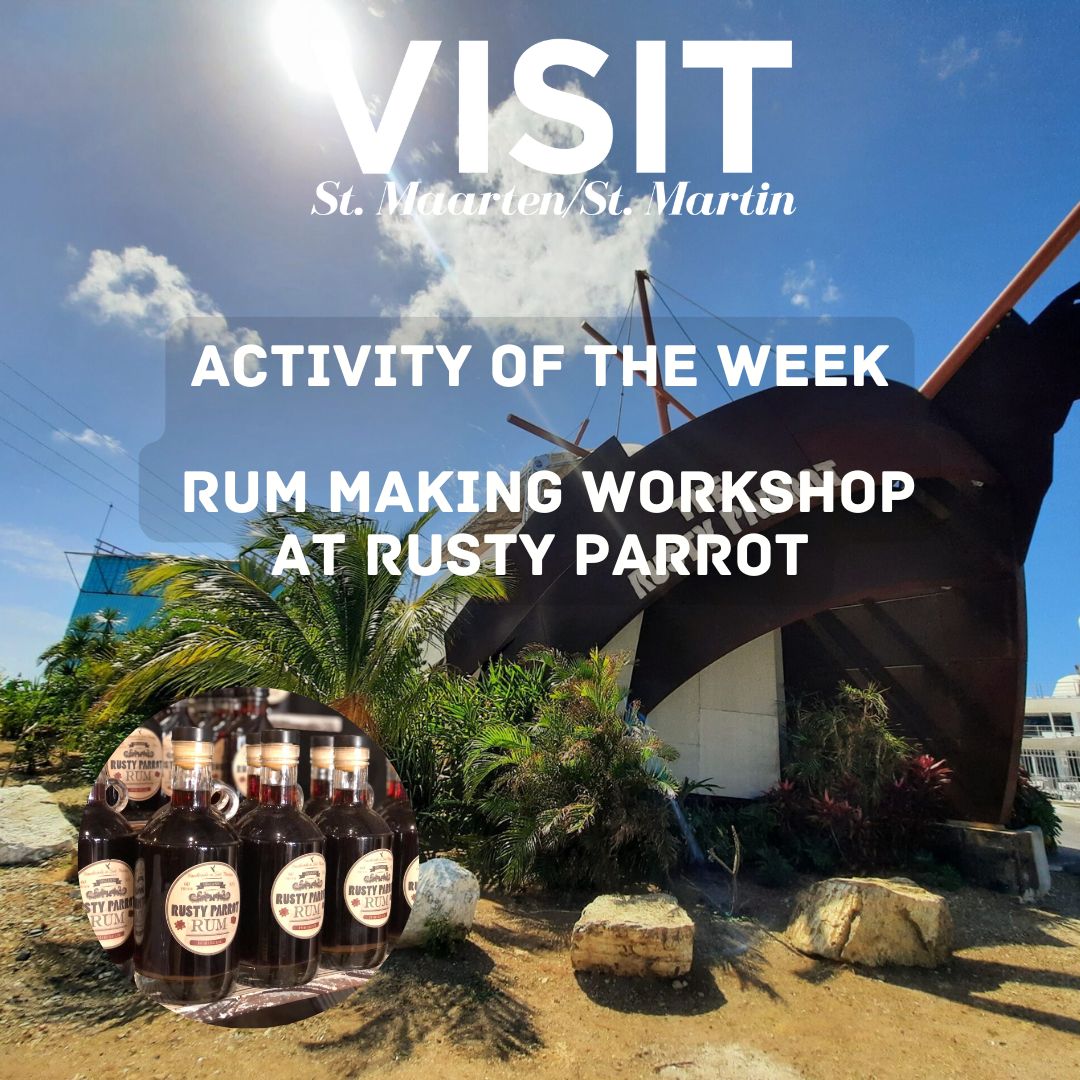 announcement activity of the week, rum making workshop at rusty parrot