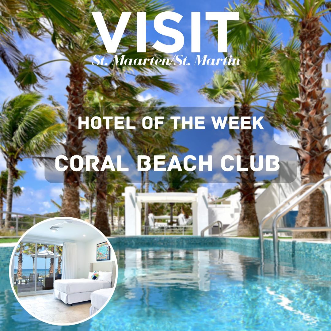 announcement of visit hotel of the week - coral beach club